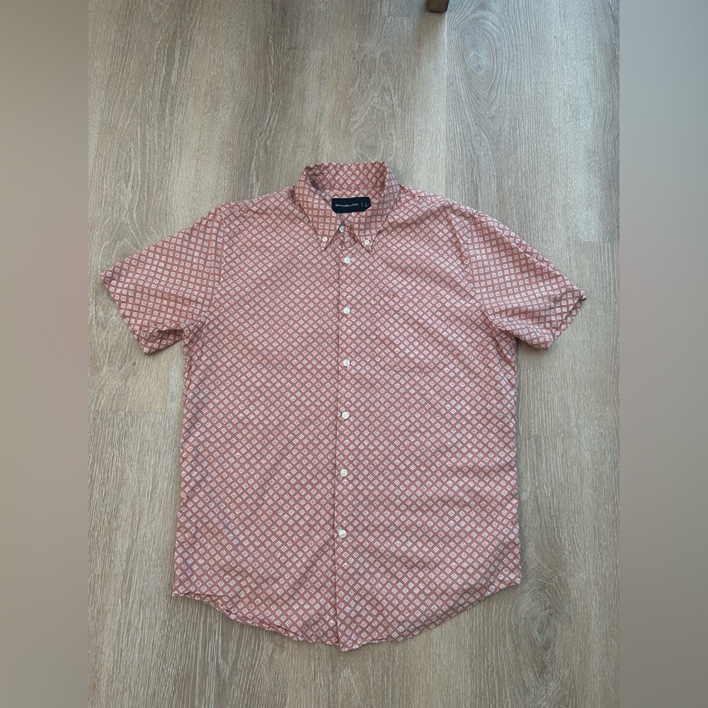 Abercrombie & Fitch Men's Pattern Shirt - Rust